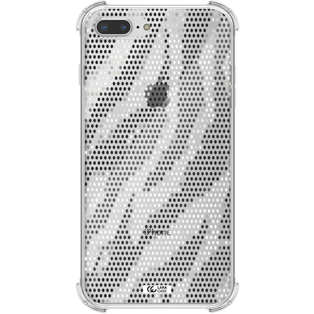Zebra Dots Apple iPhone 8 plus Clear PC Case