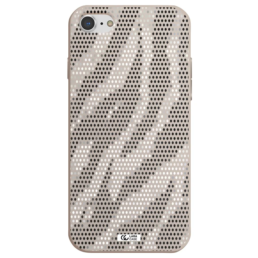 Zebra Dots Apple iPhone 8 Silicone Stone Case