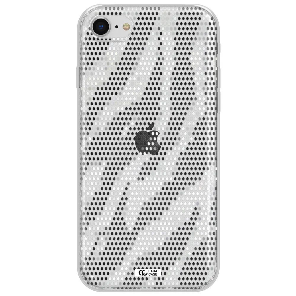 Zebra Dots Apple Iphone Se 2020 Clear Tpu Case