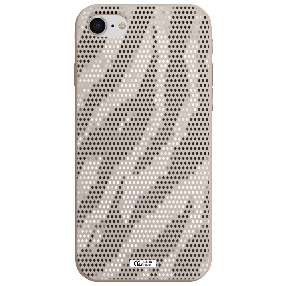 Zebra Dots Apple iPhone se 2020 Silicone Stone Case