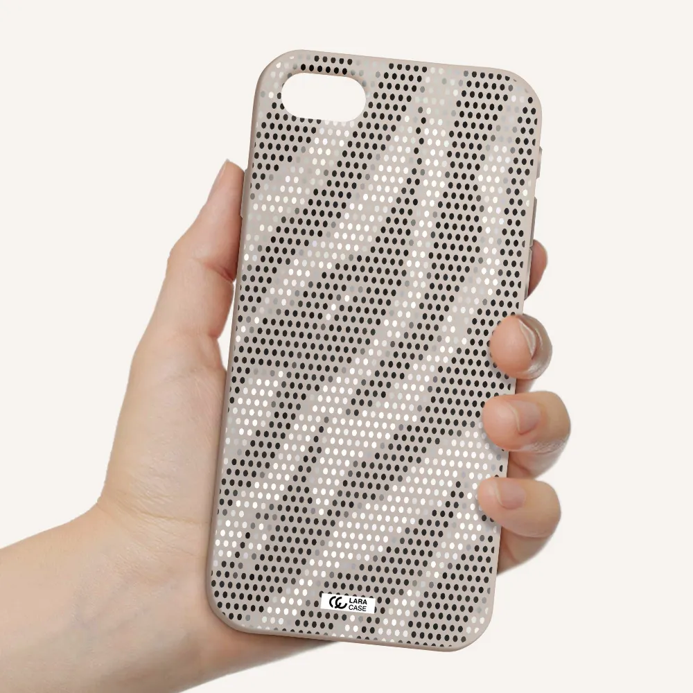 Zebra Dots Apple iPhone se 2020 Silicone Stone Case