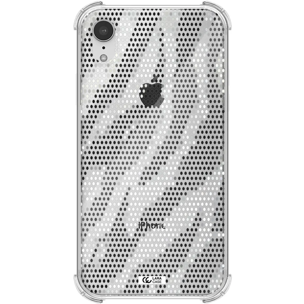 Zebra Dots Apple iPhone XR Clear PC Case