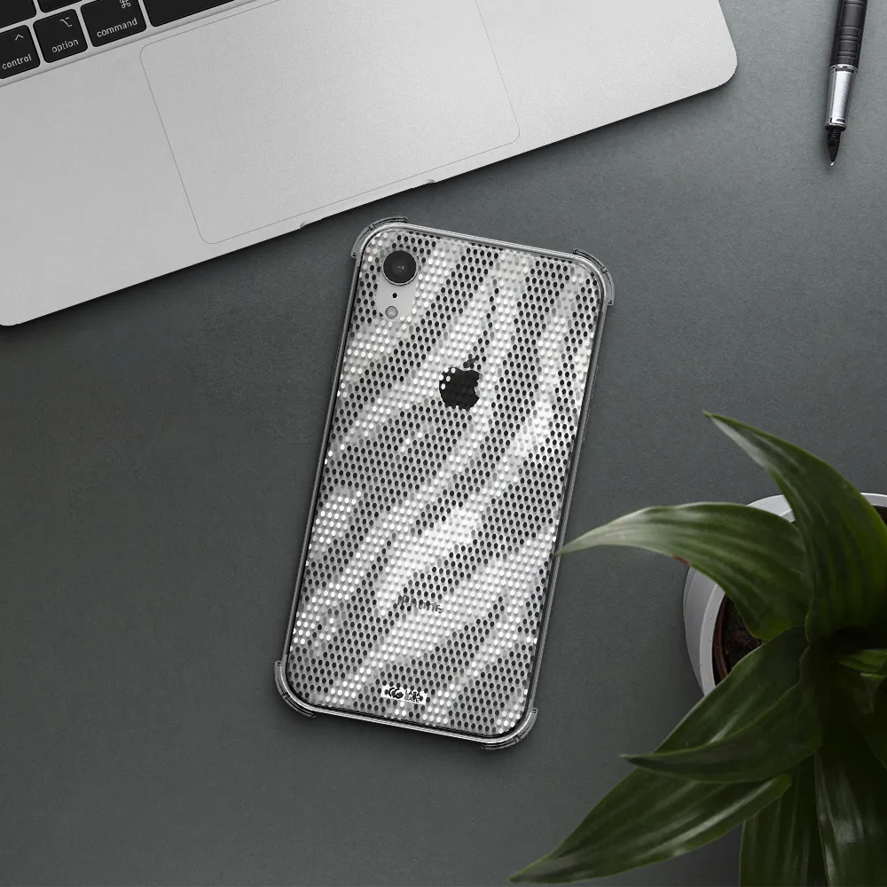 Zebra Dots Apple iPhone XR Clear PC Case