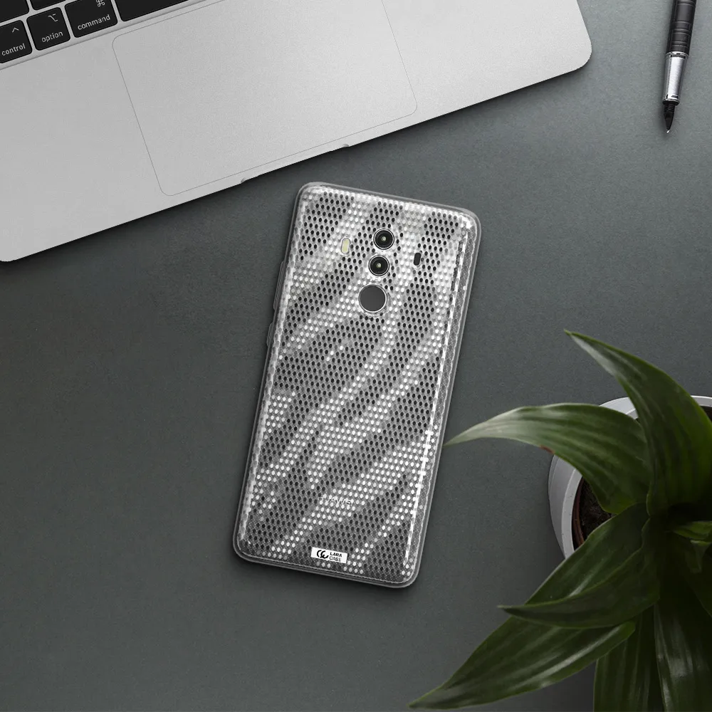 Zebra Dots Huawei Mate 10 Clear TPU Case
