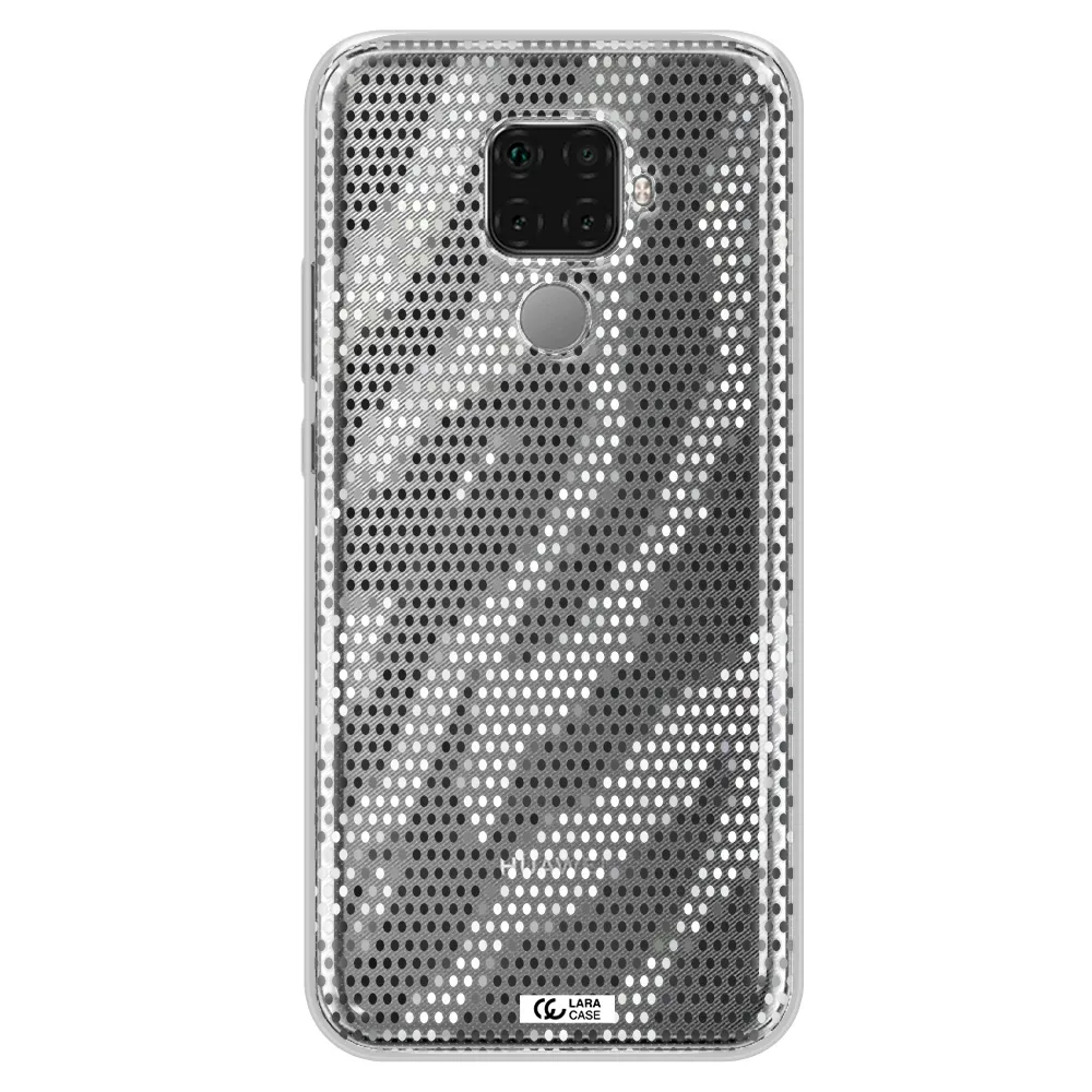 Zebra Dots Huawei Mate 30 Lite Clear TPU Case