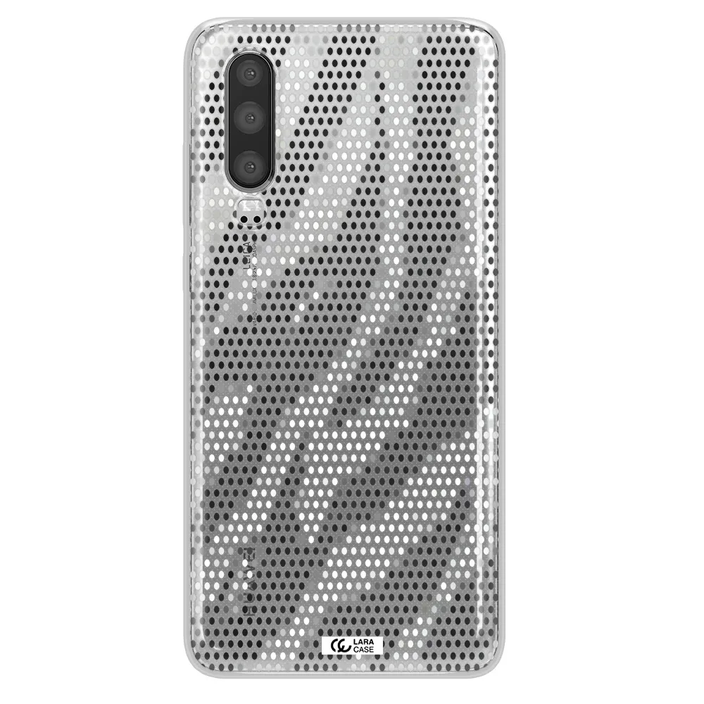 Zebra Dots Huawei P30 Clear TPU Case