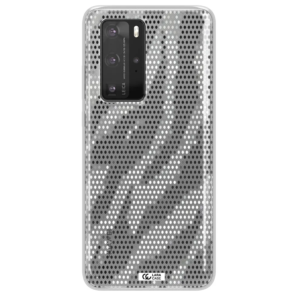 Zebra Dots Huawei P40 Pro Clear TPU Case
