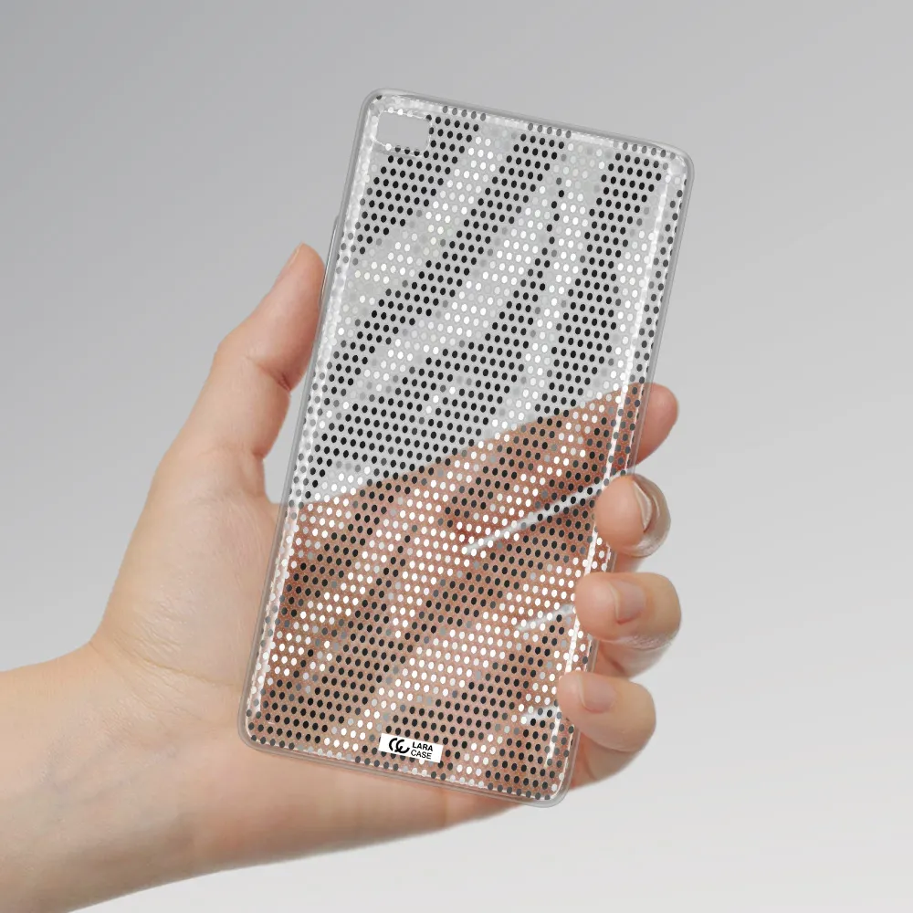 Zebra Dots Huawei P8 Clear TPU Case