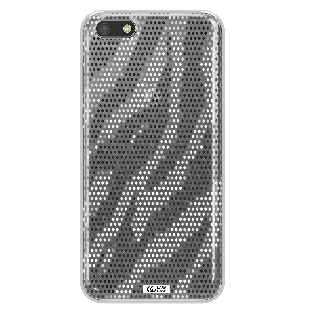 Zebra Dots Huawei Y5 2018 Clear TPU Case
