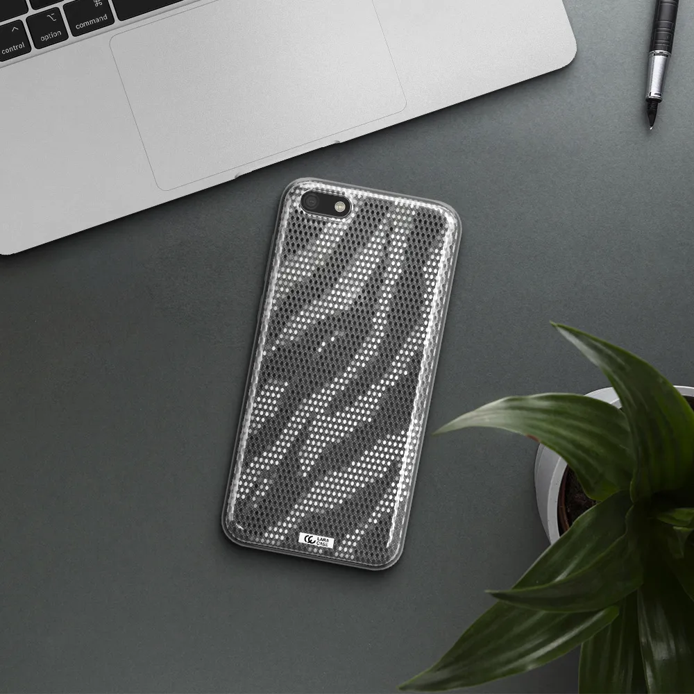 Zebra Dots Huawei Y5 2018 Clear TPU Case