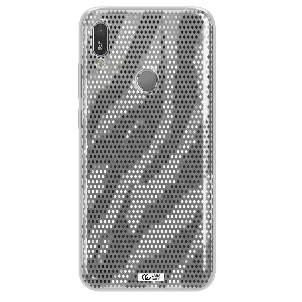 Zebra Dots Huawei Y6 2019 Clear TPU Case