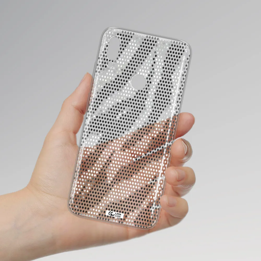Zebra Dots Huawei Y6 2019 Clear TPU Case