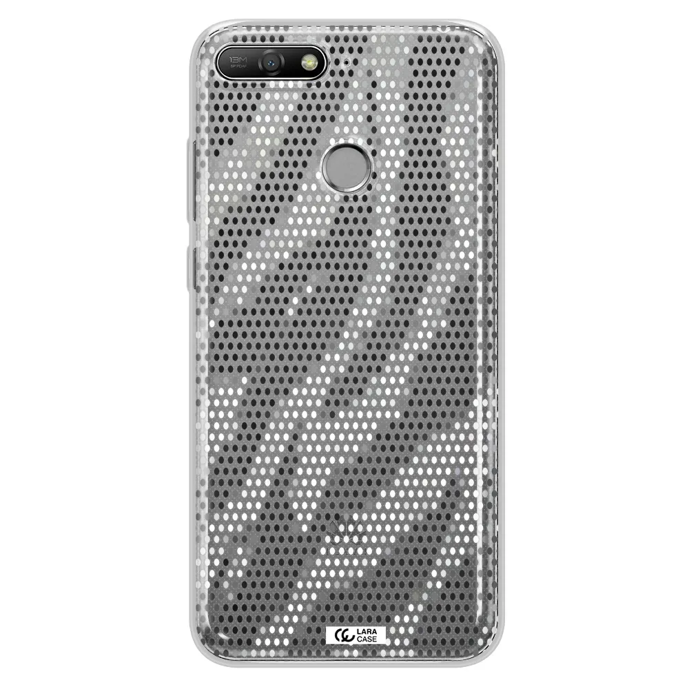 Zebra Dots Huawei Y6 Prime 2018 Clear TPU Case