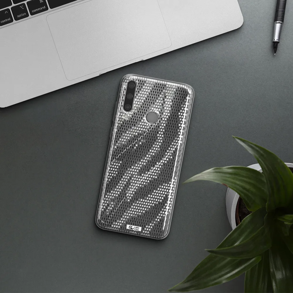 Zebra Dots Huawei Y6P Clear TPU Case