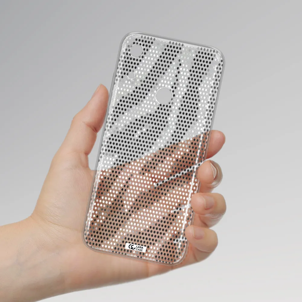 Zebra Dots Huawei Y6S Clear TPU Case