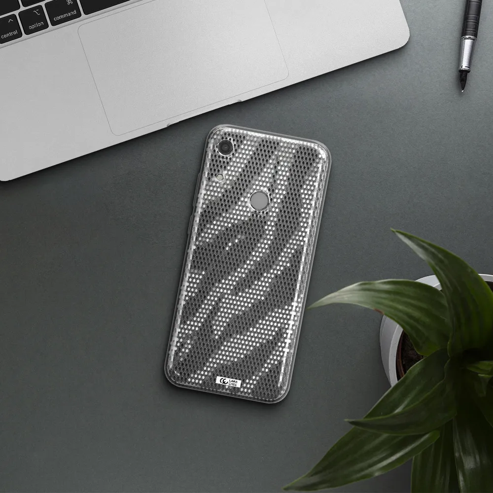 Zebra Dots Huawei Y6S Clear TPU Case