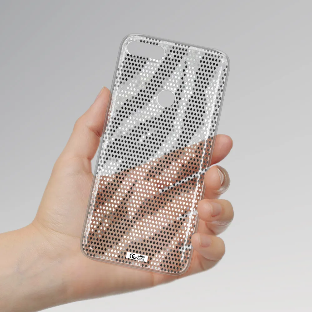 Zebra Dots Huawei Y7 2018 Clear TPU Case