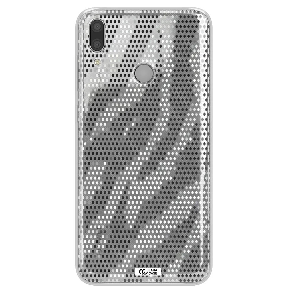 Zebra Dots Huawei Y7 2019 Clear TPU Case
