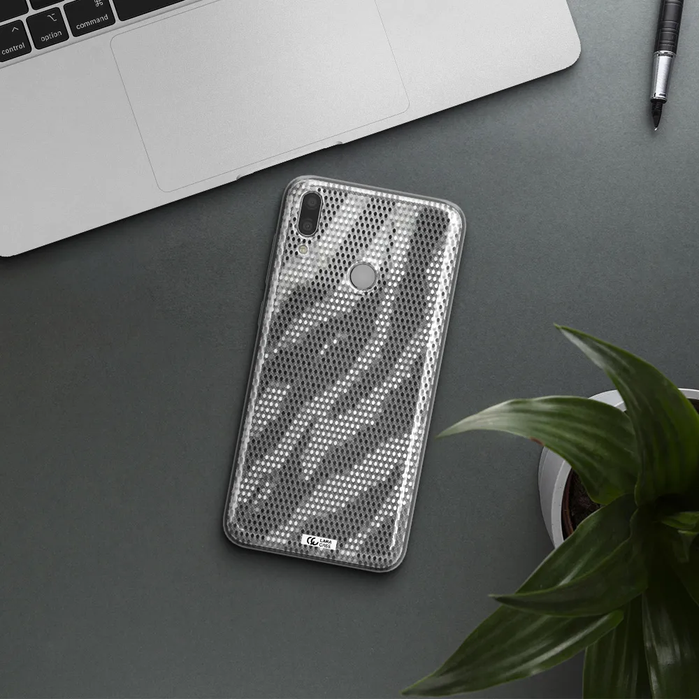 Zebra Dots Huawei Y7 2019 Clear TPU Case