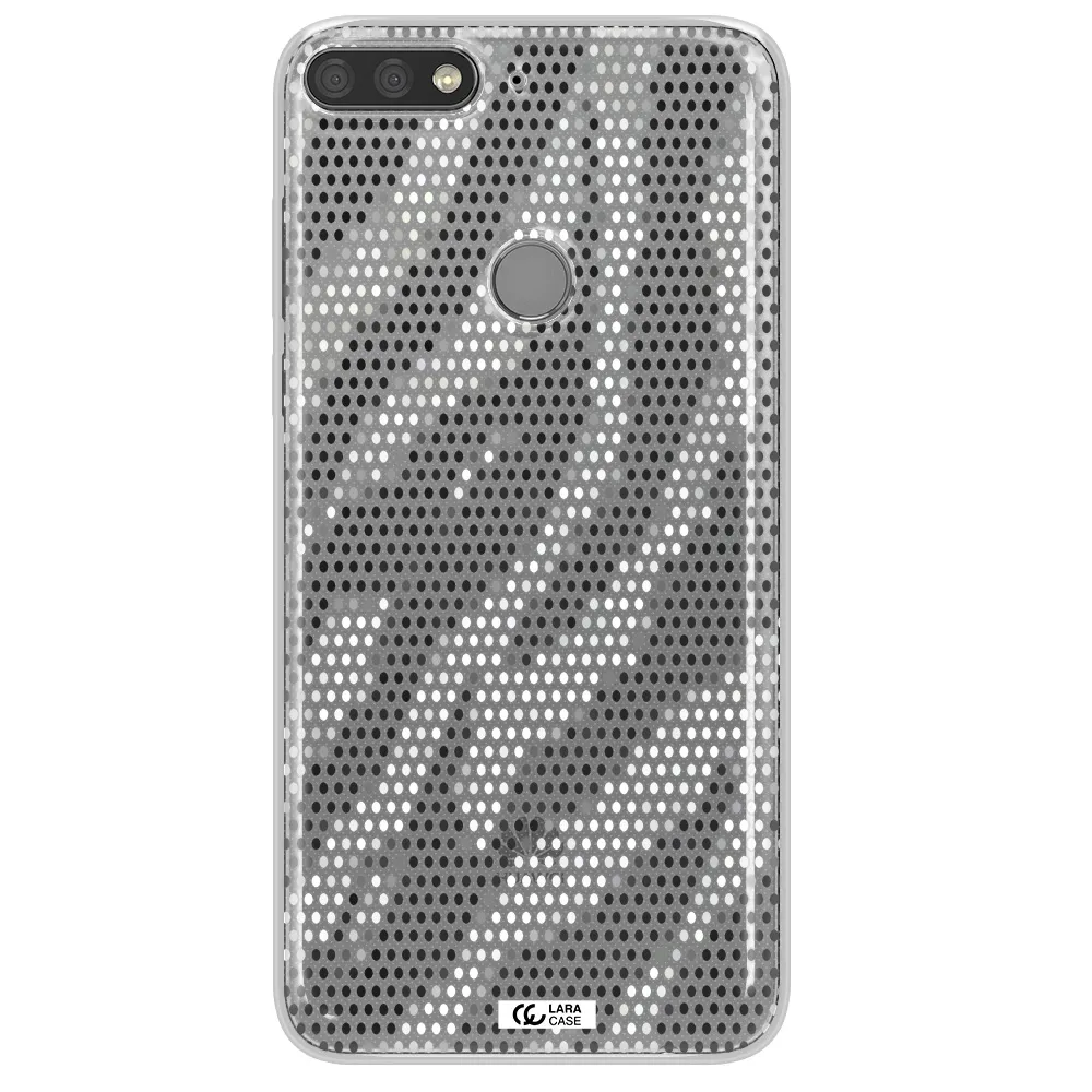 Zebra Dots Huawei Y7 Prime 2018 Clear TPU Case