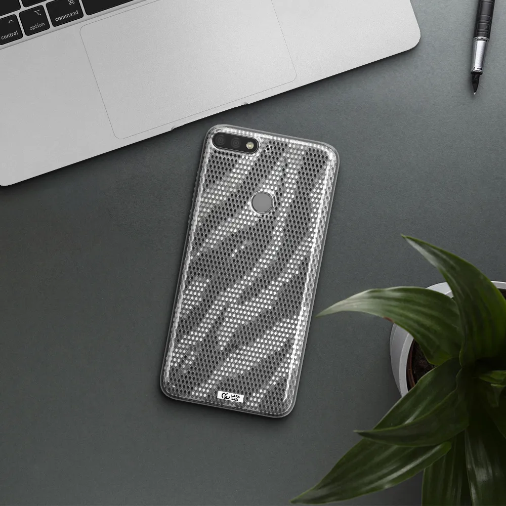 Zebra Dots Huawei Y7 Prime 2018 Clear TPU Case