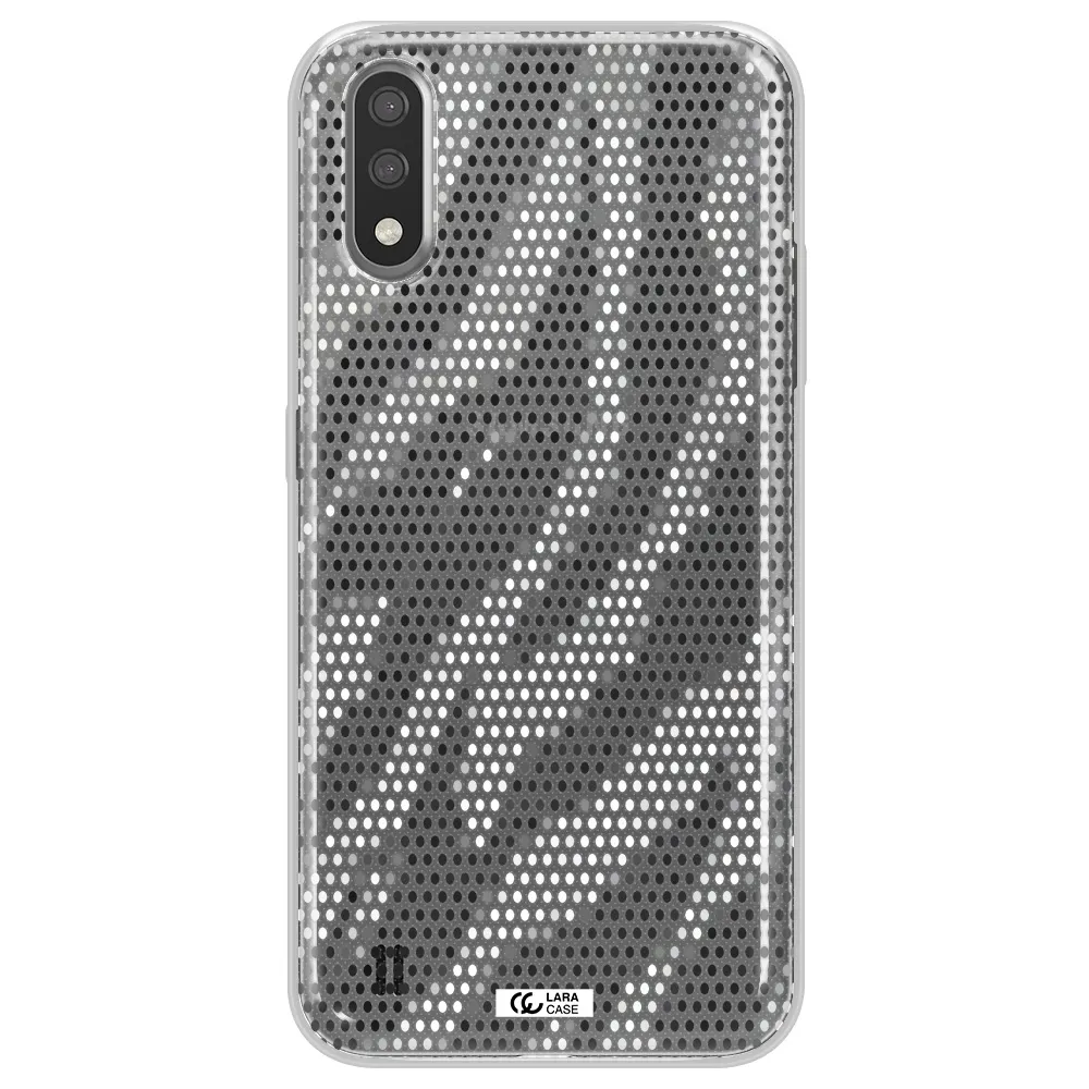 Zebra Dots Samsung A01 Clear TPU Case