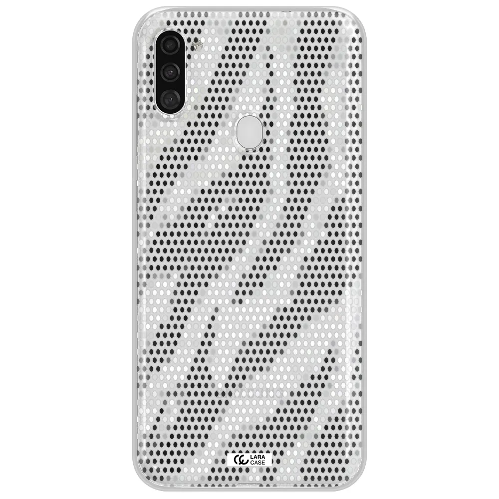 Zebra Dots Samsung A11 Clear TPU Case