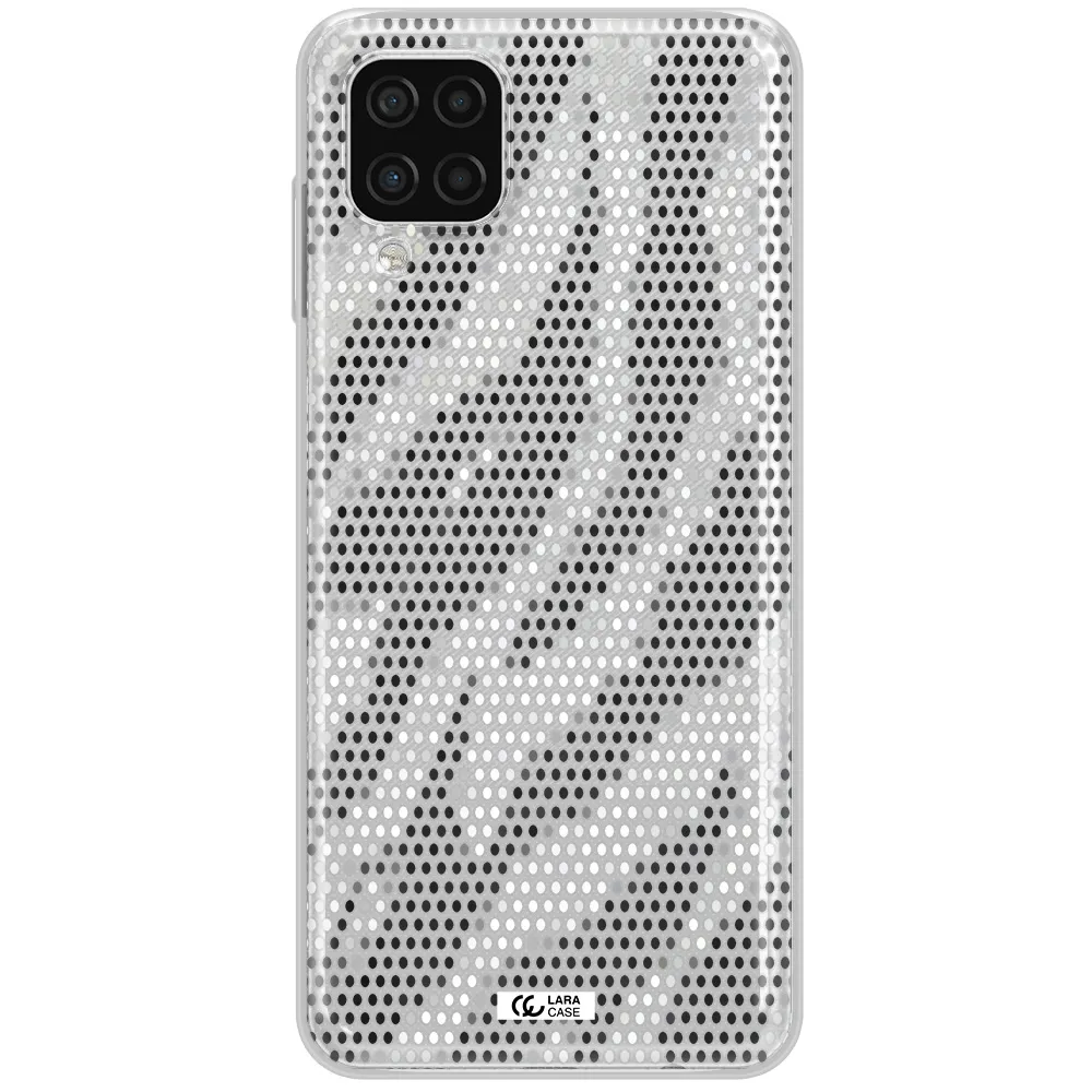 Zebra Dots Samsung A12 4g Clear TPU Case