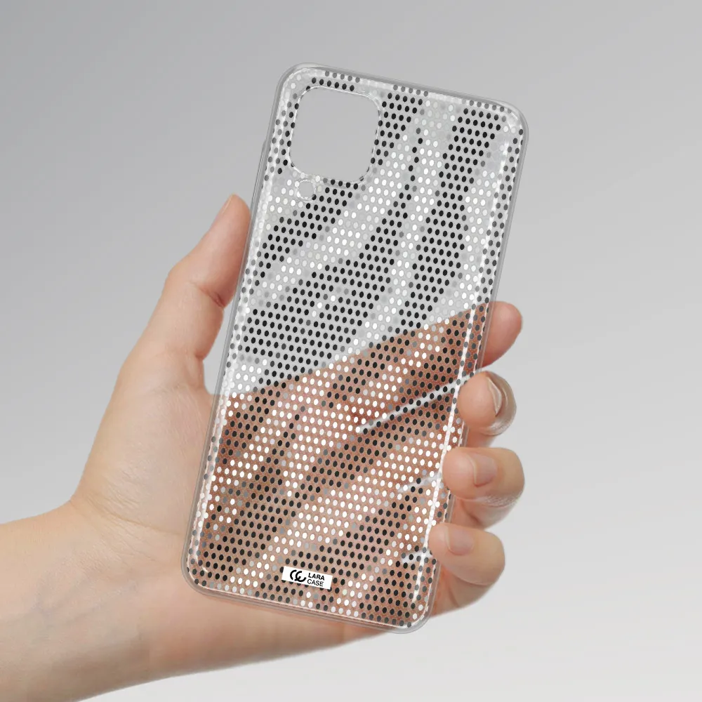 Zebra Dots Samsung A12 4g Clear TPU Case