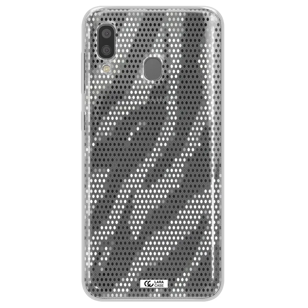 Zebra Dots Samsung A20 Clear TPU Case