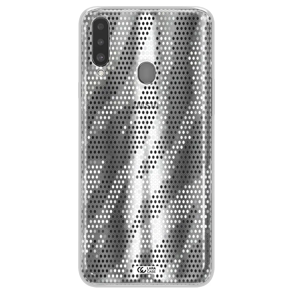 Zebra Dots Samsung A20S Clear TPU Case