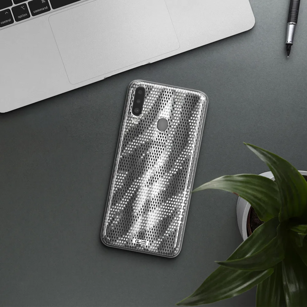 Zebra Dots Samsung A20S Clear TPU Case