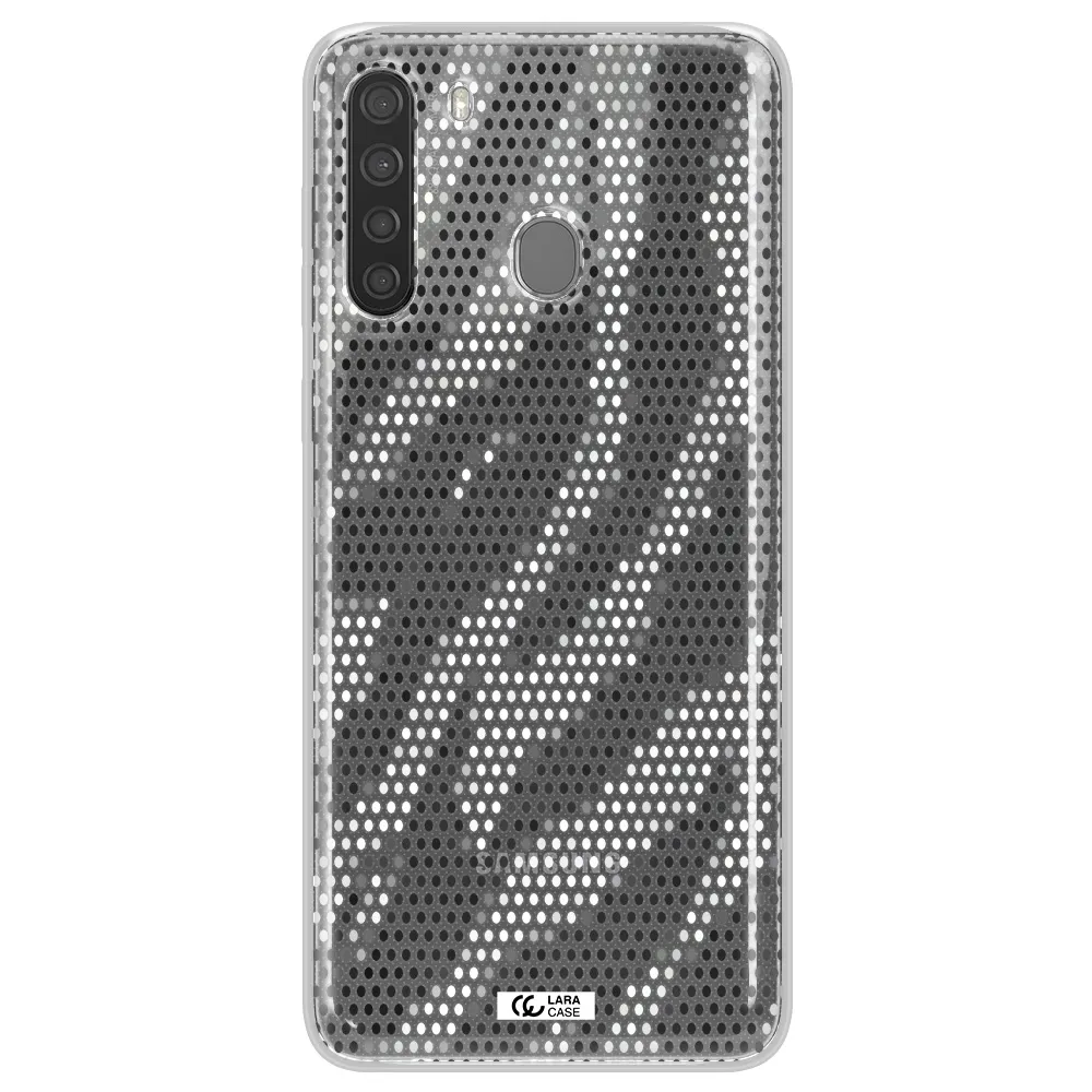 Zebra Dots Samsung A21 Clear TPU Case