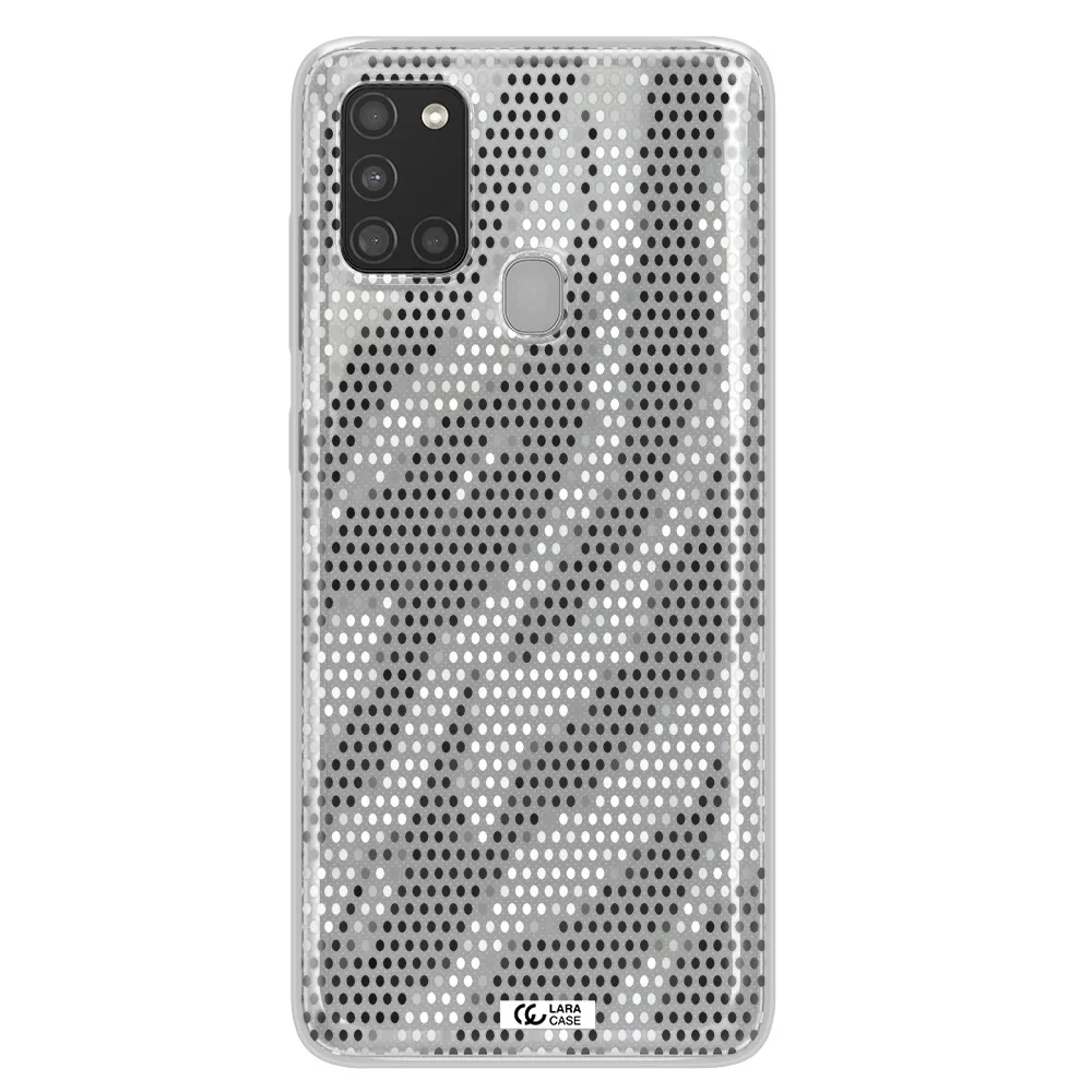 Zebra Dots Samsung A21S Clear TPU Case