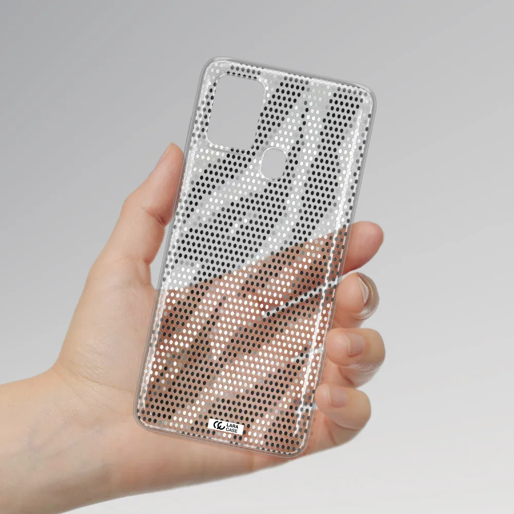 Zebra Dots Samsung A21S Clear TPU Case