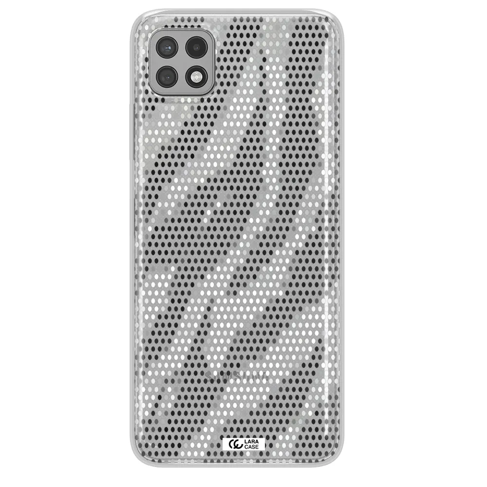 Zebra Dots Samsung A22 5g Clear TPU Case
