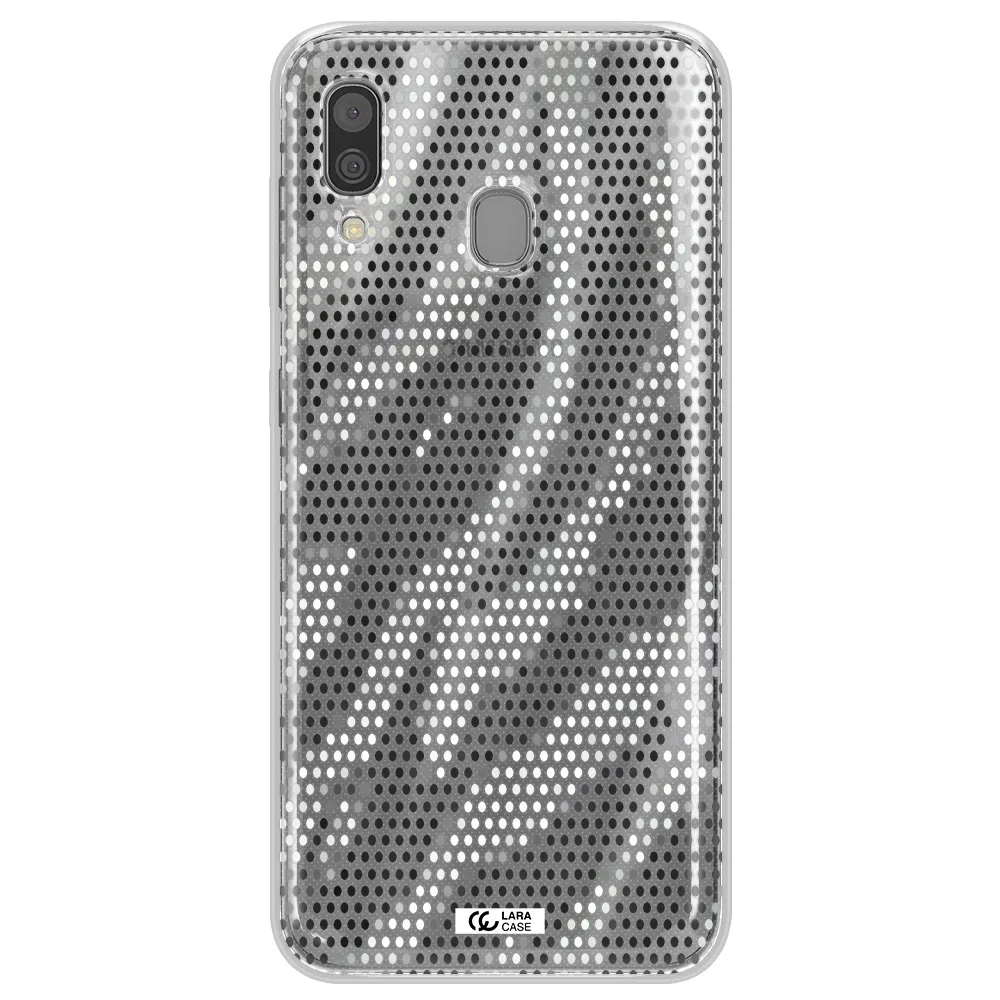 Zebra Dots Samsung A30 Clear TPU Case