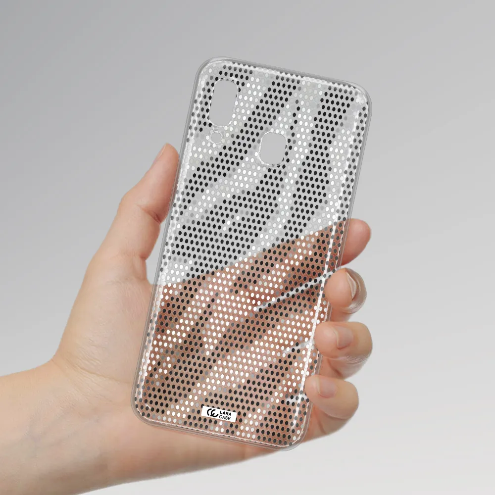 Zebra Dots Samsung A30 Clear TPU Case