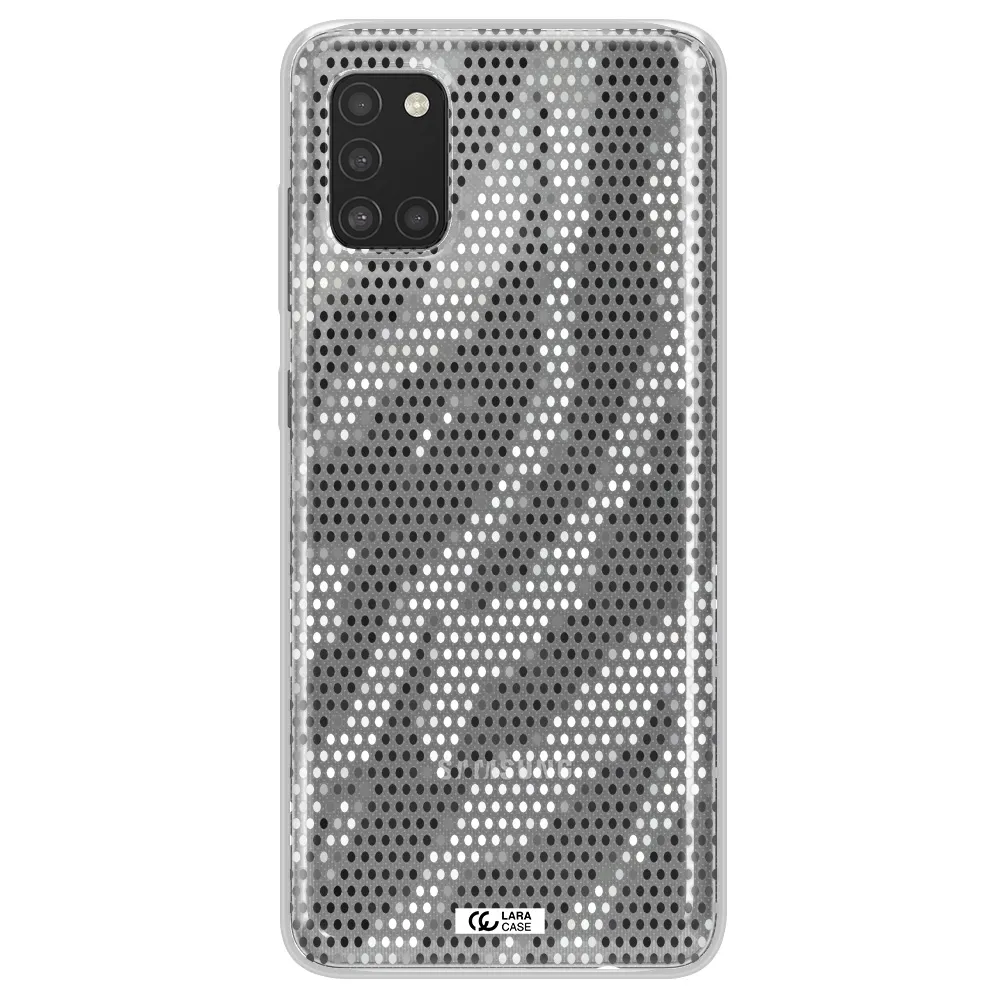 Zebra Dots Samsung A31 Clear TPU Case