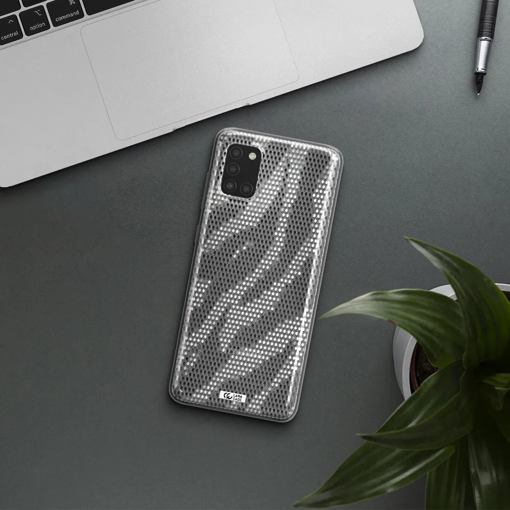 Zebra Dots Samsung A31 Clear TPU Case