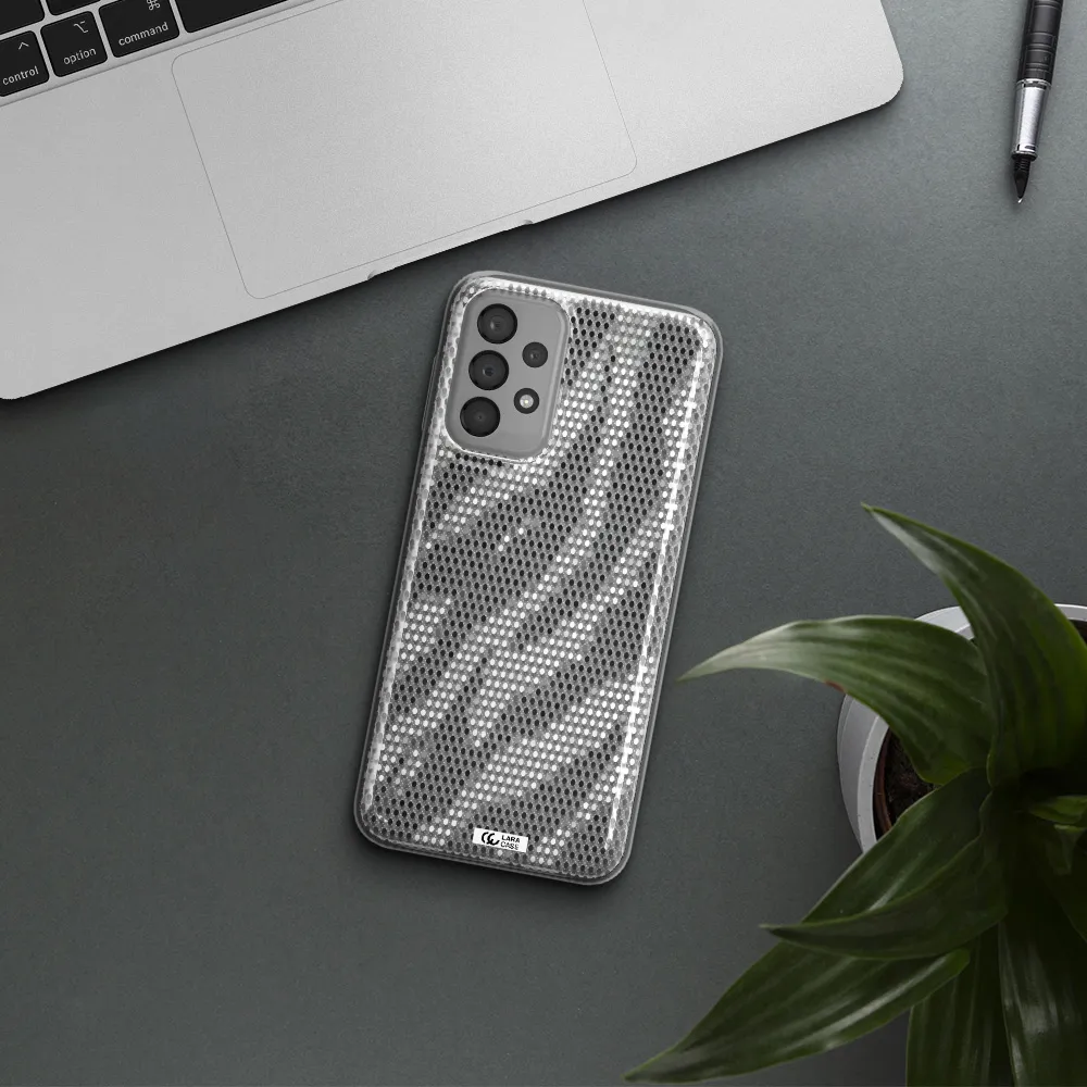 Zebra Dots Samsung A33 Clear TPU Case