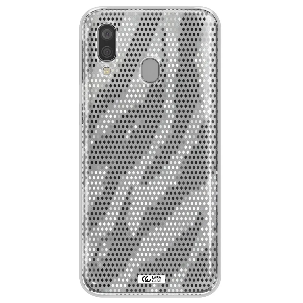 Zebra Dots Samsung A40 Clear TPU Case