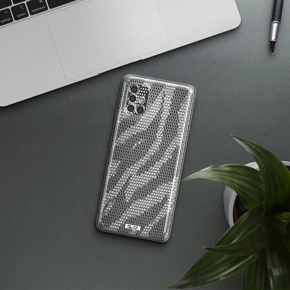 Zebra Dots Samsung A40S Clear Tpu Case
