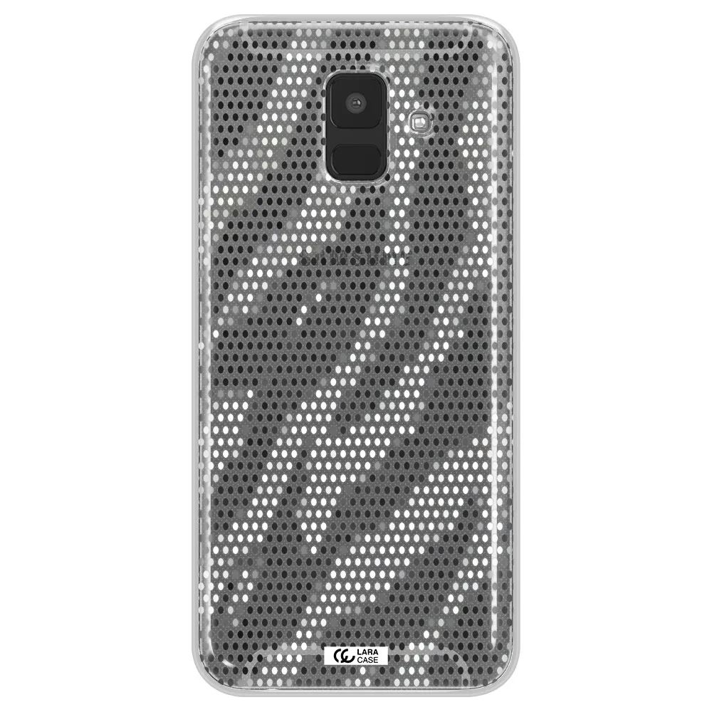 Zebra Dots Samsung A6 Clear TPU Case