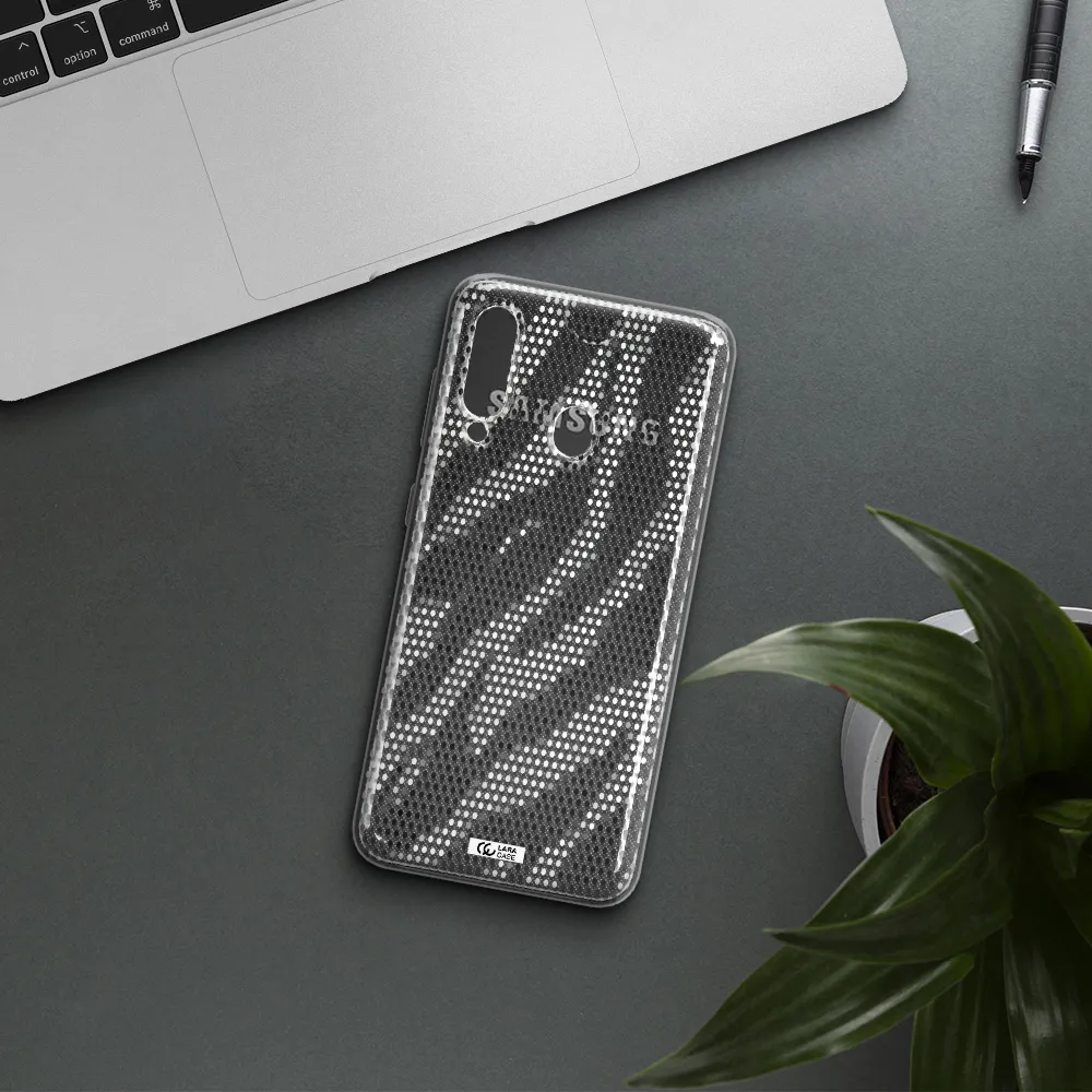 Zebra Dots Samsung A60 Clear TPU Case