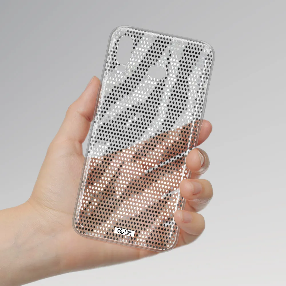 Zebra Dots Samsung A6S Clear TPU Case