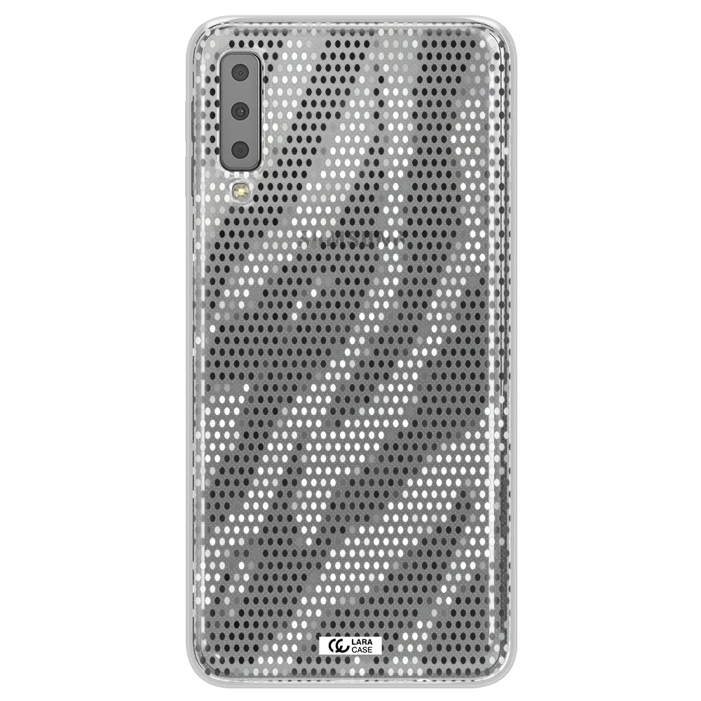 Zebra Dots Samsung A7 2018 Clear TPU Case