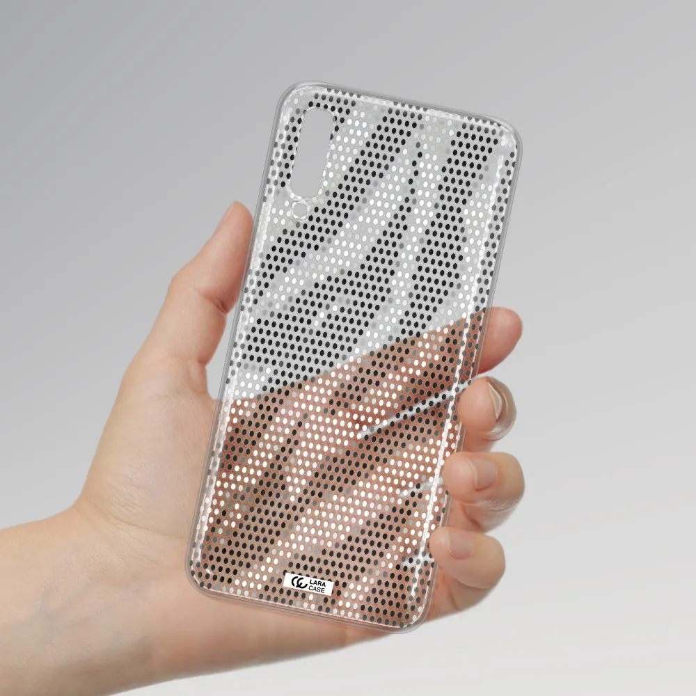 Zebra Dots Samsung A70 Clear TPU Case