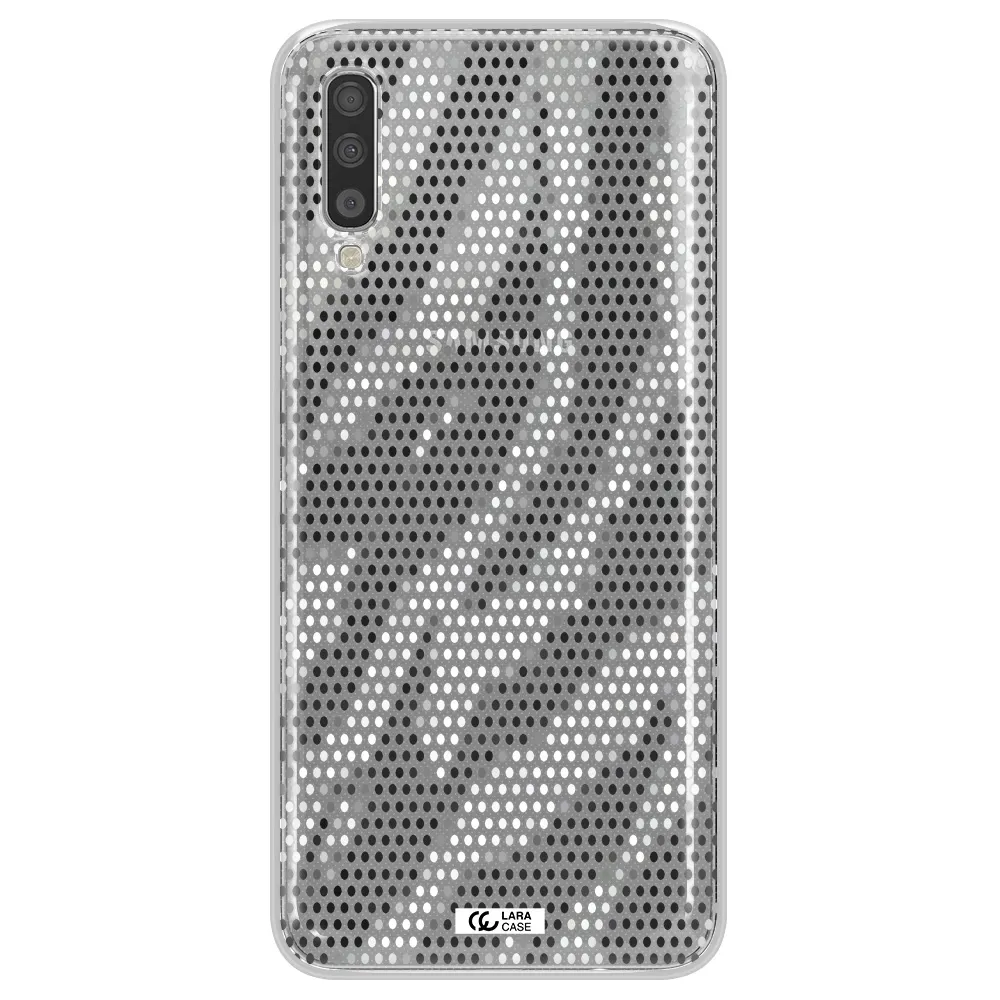Zebra Dots Samsung A70S Clear Tpu Case