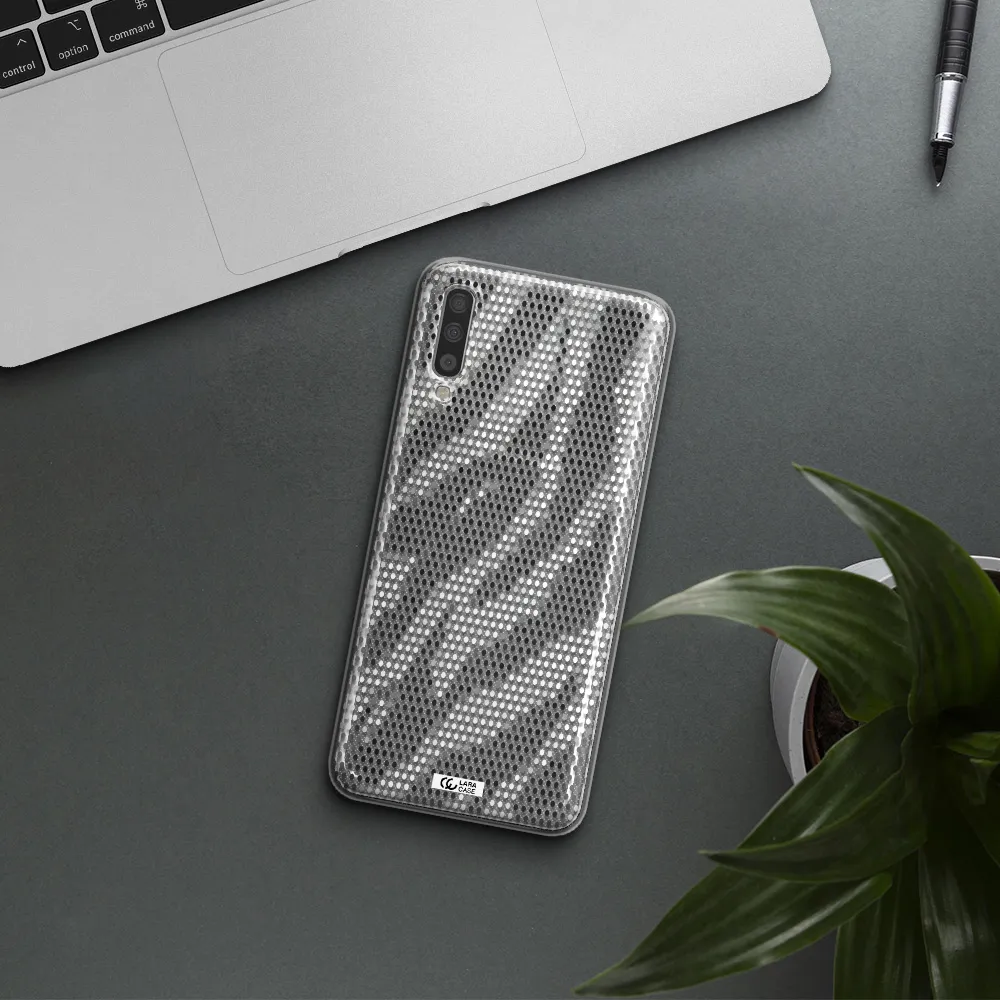 Zebra Dots Samsung A70S Clear Tpu Case